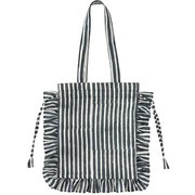 tmfrillbag [11724-750-455 フリルトートバッグ バッグ ストライプグレー]