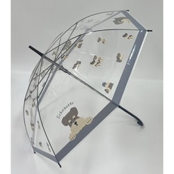 UM-046D アニマルビニール傘 長傘 ひょっこりシュナウザー umbrellapla