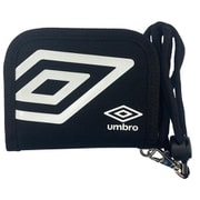 UMS-0071 umbro ストラップ付ミニウォレット 財布 ダイヤBK/WH umwalletst