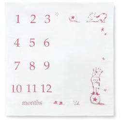 OGHW0827RE おくるみ3重ガーゼケット ナンバードッグ おくるみ ベリーレッド oghw0827