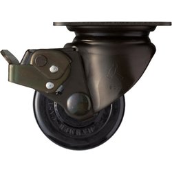 ハンマー 低床式重荷重用 自在 SP付 フェノールB車75mm 68×68ピッチ 5451S-PB75