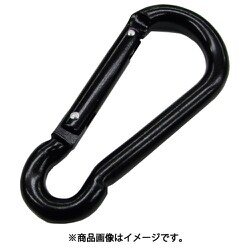 A-3007 [水本 アルミスナップフックBE型 ブラック 線径4.5mm 長さ50mm]