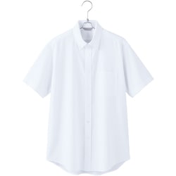 AZ634060-001-4L [ピエ メンズ半袖ボタンダウンシャツAZ634060 ホワイト 4L]