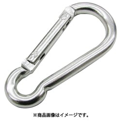 B-3006 [水本 アルミスナップフックBE型 シルバー 線径4.5mm 長さ50mm （1個入り）]