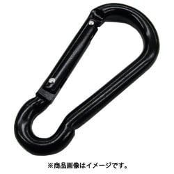 B-3007 [水本 アルミスナップフックBE型 ブラック 線径4.5mm 長さ50mm （1個入り）]