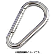 B-3063 [水本 リングキャッチ ステンレス ナス型カラビナ （環なし） 線径5.5mm 長さ60mm]