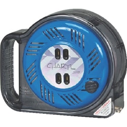 CY-5-B [ハタヤ シャリル 単相100V 5m 手動巻 ブルー]