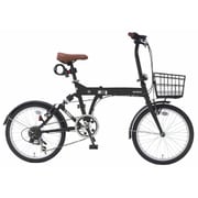 折りたたみ自転車 My Pallas(マイパラス) 20インチ 外装6段変速 マットブラック MW-071