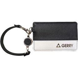 GES-0044 GERRY リール付パスケース パスケース フラットBK/WH grpass