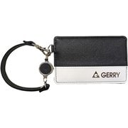 GES-0044 GERRY リール付パスケース パスケース フラットBK/WH grpass