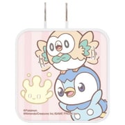 USB/USB Type-C ACアダプタ ポケットモンスター ポケピース ポッチャマ&モクロー&マホミル POKE-954B