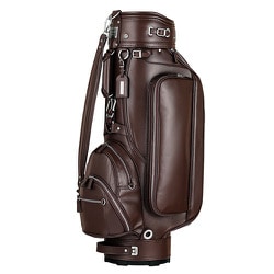 CBC-143 [キャディバッグ 総本革 EXECUTIVE BAG SV Ver.[日本製] BW]