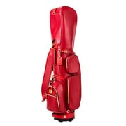 CBC-165 [キャディバッグ 総本革CHALLENGE BAG GD Ver.[日本製] RD]
