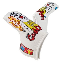 PCB-407 [パターカバー CADDY BEAR PUTTER COVER ブレードタイプ（PUレザー） WH]