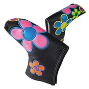 PCB-409 [パターカバー COLORFUL DAISY PUTTER COVER ブレードタイプ（PUレザー） BK]