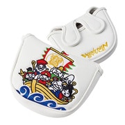 PCM-401 [パターカバー 七福神/SEVEN GODs PUTTER COVER マレットタイプ（PUレザー） WH]