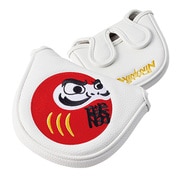 PCM-403 [パターカバー だるま/DARUMA PUTTER COVER マレットタイプ（PUレザー） WH]