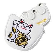 PCM-405 [パターカバー HAPPY CATs PUTTER COVER マレットタイプ（PUレザー） WH]