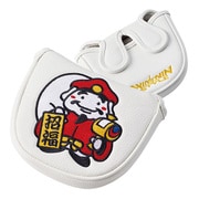 PCM-406 [パターカバー LUCKY GODs PUTTER COVER マレットタイプ（PUレザー） WH]