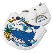 PCM-409 [パターカバー ALOHA WHALE PUTTER COVER マレットタイプ（PUレザー） WH]