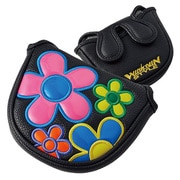PCM-410 [パターカバー COLORFUL DAISY PUTTER COVER マレットタイプ（PUレザー） BK]