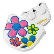 PCM-411 [パターカバー COLORFUL DAISY PUTTER COVER マレットタイプ（PUレザー） WH]