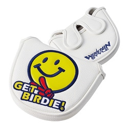 PCM-414 [パターカバー GET BIRDIE！ PUTTER COVER マレットタイプ（PUレザー） WH]