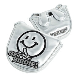 PCM-415 [パターカバー GET BIRDIE！ PUTTER COVER マレットタイプ（PUパールエナメル） SV]