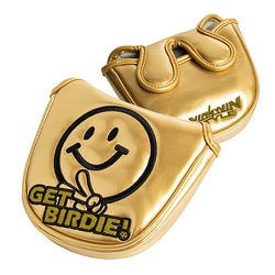 PCM-416 [パターカバー GET BIRDIE！ PUTTER COVER マレットタイプ（PUパールエナメル） GD]