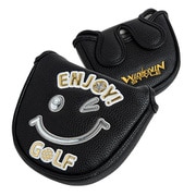 PCM-417 [パターカバー ENJOY GOLF PUTTER COVER マレットタイプ（PUレザー） BK]