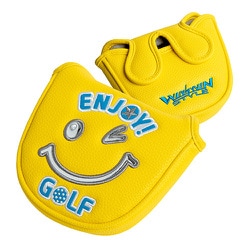 PCM-420 [パターカバー ENJOY GOLF PUTTER COVER マレットタイプ（PUレザー） YW]