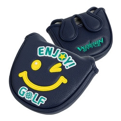 PCM-421 [パターカバー ENJOY GOLF PUTTER COVER マレットタイプ（PUレザー） NV]