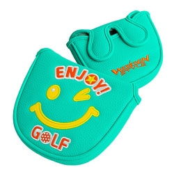PCM-422 [パターカバー ENJOY GOLF PUTTER COVER マレットタイプ（PUレザー） MINT GN]