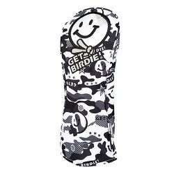 HCP-100 [ヘッドカバー GET BIRDIE！ CAMO DW用 HEAD COVER WH]