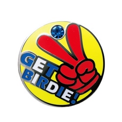 MM-610 [ゴルフマーカー MEGA MARKER GET BIRDIE！ YW×RD]