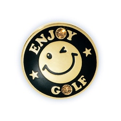 MM-616 [ゴルフマーカー MEGA MARKER ENJOY GOLF GOLD Ver. BK]