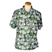 AW-48-L [ゴルフ メンズ半袖シャツ MULTI ICON NEW メンズ KHAKI Lサイズ]
