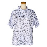 AW-49-XL [ゴルフ ウィメンズ半袖シャツ WINWIN SMILE NEW ウィメンズ WH×SV XLサイズ]