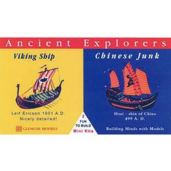GM03301 1/600 Ancient explorers （海賊船＆中国木造帆船） [組立式プラスチックモデル]