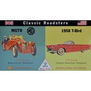 GM03606 ビンテージカーセット 1 （1/72 MGTD＆1958T バード） [組立式プラスチックモデル]