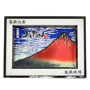 NB-JWE211 [木製エッチングマグネット 赤富士]