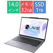 ノートパソコン/LAVIE X14/14型/Ryzen AI 7 PRO 360/メモリ 32GB/SSD 1TB/Windows 11 Home/Office Home & Business 2024/ルナグレー/ヨドバシカメラ限定モデル PC-X1475JAS-YC