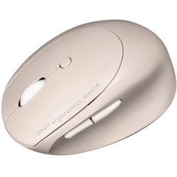 静音Bluetooth小型エルゴノミクスマウス 充電式 5ボタン FREERO ベージュ MA-EBBS522BG
