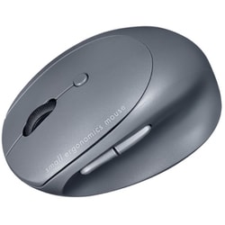 静音Bluetooth小型エルゴノミクスマウス 充電式 5ボタン FREERO ブラック MA-EBBS522BK
