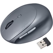 静音ワイヤレス コンボ 小型エルゴノミクスマウス 充電式 5ボタン FREERO ブラック MA-EWBBS522BK