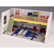 MRS002 1/64 リペアショップ シーンセットモデル グリーン [コレクションミニカー用品]