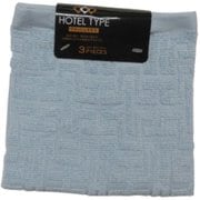 WO801401 [ウォッシュタオル 3枚組 バラエティカラー5 BLUE]