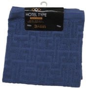 WO801409 [ウォッシュタオル 3枚組 バラエティカラー5 NAVY]