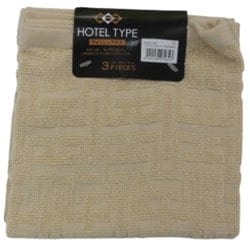 ウォッシュタオル 3枚組 バラエティカラー5 BEIGE WO801428