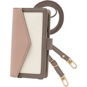 TR2way-XP10-3-GP [Xperia 10 III/Xperia10 III Lite 用 ケース 手帳型 トリコロール 2Way スマホショルダー スマホケース エレガンテ Elegante/グレイッシュピンク]